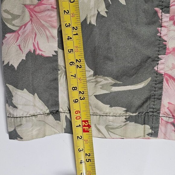 Lavie Rebecca Taylor Floral Short Sleeve Peonies Jumpsuit In Moss Combo XL - Picture 15 of 16